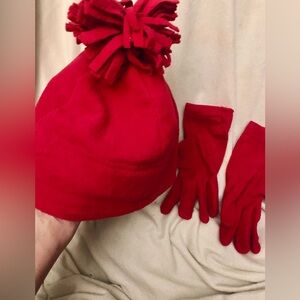 Old Navy Hot Pink Hat and Gloves Set